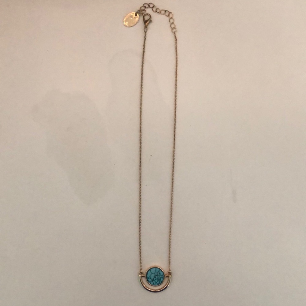 Turquoise gold Necklace